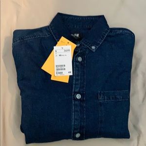 Long sleeve denim shirt